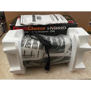 Chef's Choice HYBRID 250 Diamond Hone Electric & Manual Knife Sharpener NOS 2011